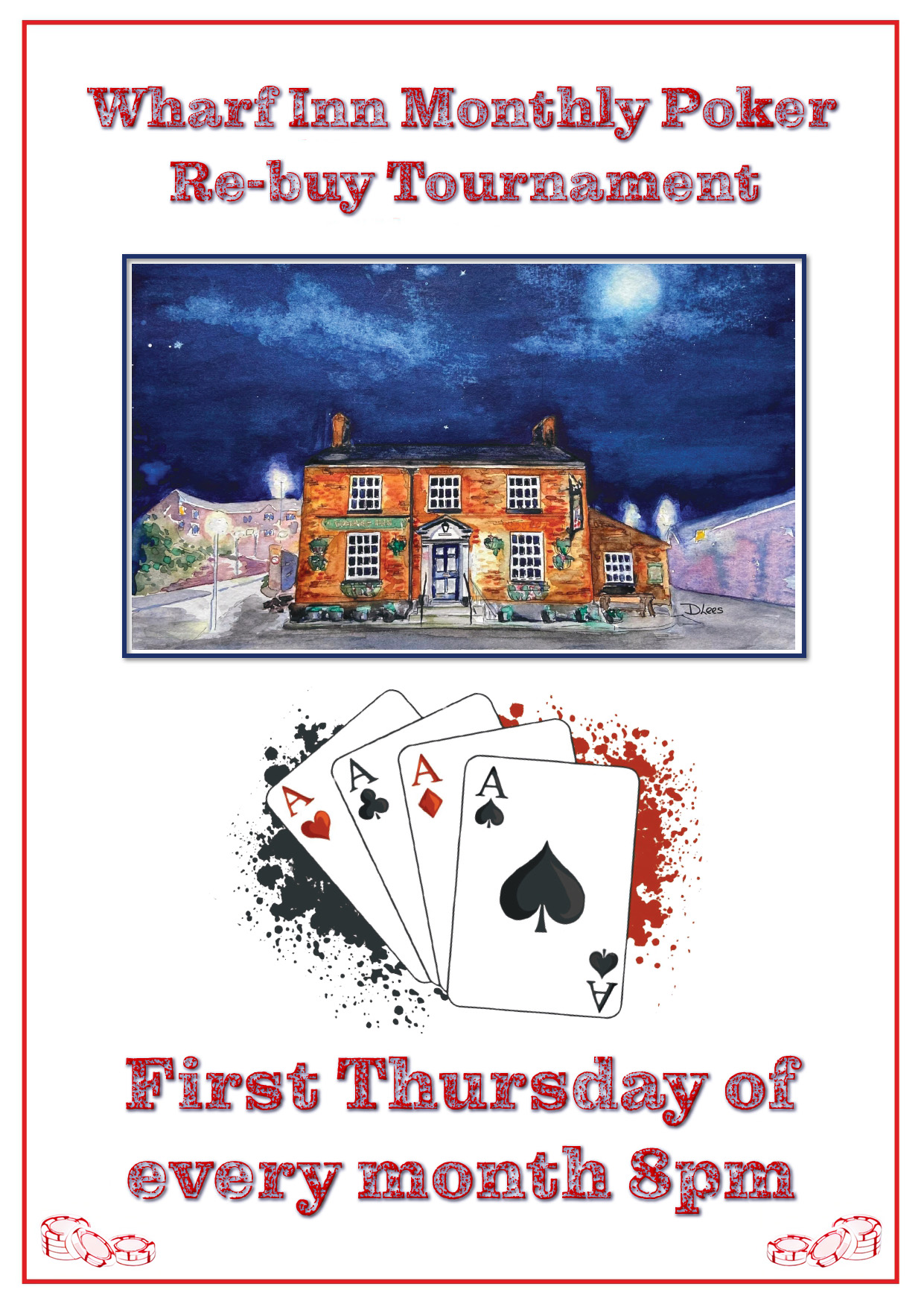 Wharf Inn First Thursday of the month poster